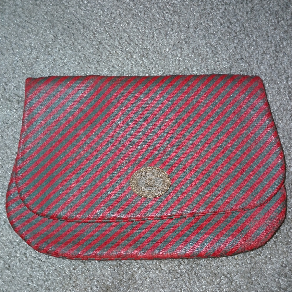 Gucci Red And Green Clutch